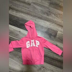 GAP Kids Bright Pink Zip-Up Hoodie size small